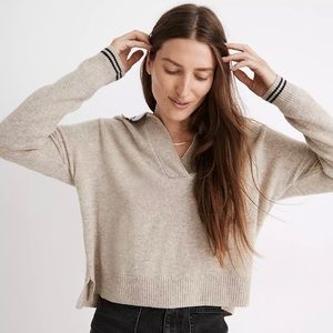 Madewell Tipped Davie Polo Sweater